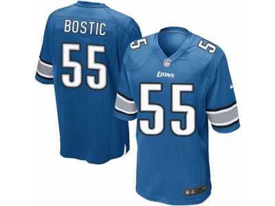 Men's Nike Detroit Lions #55 Jon Bostic Game Light Blue Team Color NFL Jersey