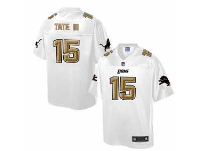 Nike Detroit Lions #15 Golden Tate III White Men's NFL Pro Line Fashion Game Jersey