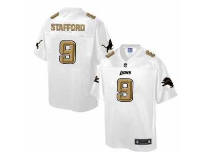 Nike Detroit Lions #9 Matthew Stafford White Men's NFL Pro Line Fashion Game Jersey