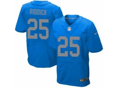 Men\'s Nike Detroit Lions #25 Theo Riddick Elite Blue Alternate NFL Jersey