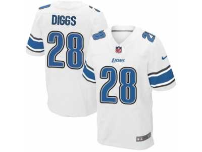 Men's Nike Detroit Lions #28 Quandre Diggs Elite White NFL Jersey