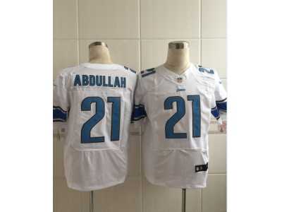 Nike Detroit Lions #21 Abdullah white jerseys[Elite Abdullah]