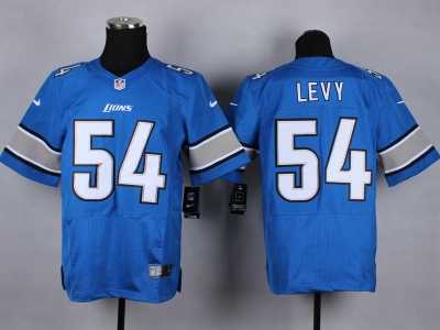 Nike Detroit Lions #54 DeAndre Levy Blue Jerseys(Elite)