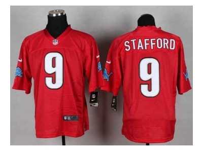 Nike detroit lions #9 stafford red jerseys[Elite]