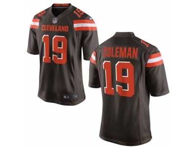 Men's Nike Cleveland Browns #19 Corey Coleman Game Brown Team Color NFL Jersey