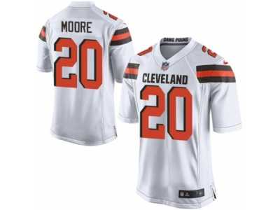 Men's Nike Cleveland Browns #20 Rahim Moore Game White NFL Jersey