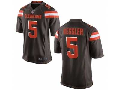 Men's Nike Cleveland Browns #5 Cody Kessler Game Brown Team Color NFL Jersey