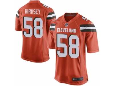 Men's Nike Cleveland Browns #58 Chris Kirksey Game Orange Alternate NFL Jersey