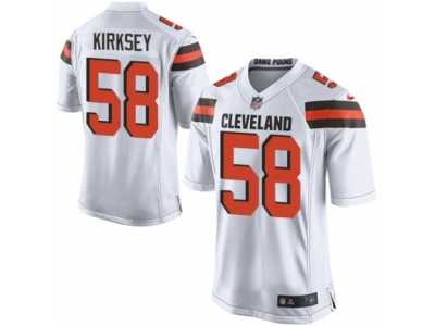 Men's Nike Cleveland Browns #58 Chris Kirksey Game White NFL Jersey