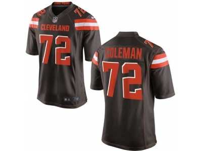 Men's Nike Cleveland Browns #72 Shon Coleman Game Brown Team Color NFL Jersey