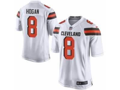 Men's Nike Cleveland Browns #8 Kevin Hogan Game White NFL Jersey