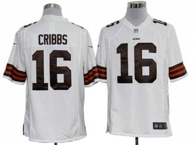 Nike NFL Cleveland Browns #16 Joshua Cribbs White Game Jerseys