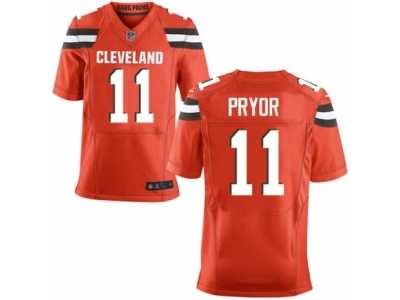 Men's Nike Cleveland Browns #11 Terrelle Pryor Elite Orange Alternate NFL Jersey