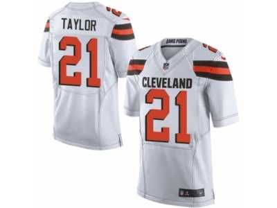 Men's Nike Cleveland Browns #21 Jamar Taylor Elite White NFL Jersey