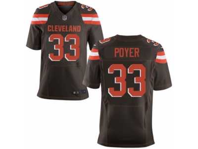 Men's Nike Cleveland Browns #33 Jordan Poyer Elite Brown Team Color NFL Jersey