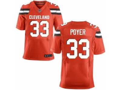 Men's Nike Cleveland Browns #33 Jordan Poyer Elite Orange Alternate NFL Jersey