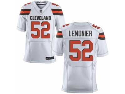 Men's Nike Cleveland Browns #52 Corey Lemonier Elite White NFL Jersey