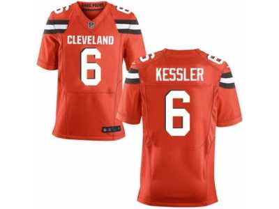 Men's Nike Cleveland Browns #6 Cody Kessler Elite Orange Alternate NFL Jersey