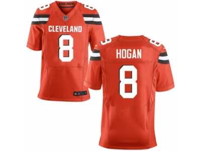 Men's Nike Cleveland Browns #8 Kevin Hogan Elite Orange Alternate NFL Jersey