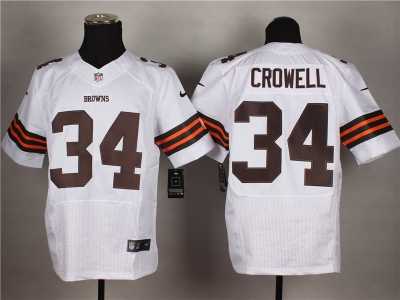 Nike Cleveland Browns #34 Isaiah Crowell white jerseys(Elite)