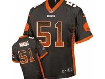 Nike Cleveland Browns #51 Barkevious Mingo Brown Jerseys(Elite Drift Fashion)