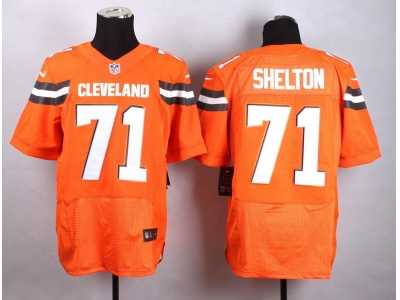 Nike Cleveland Browns #71 Danny Shelton Orange jerseys(Elite)