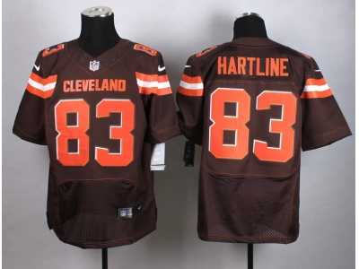 Nike Cleveland Browns #83 Brian Hartline Brown jerseys(Elite)