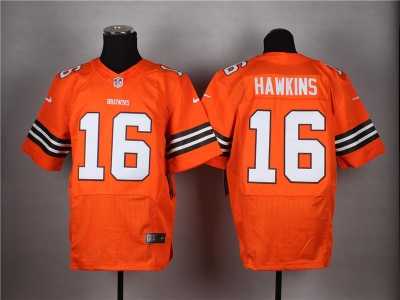 Nike NFL Cleveland Browns #16 Josh Cribbs orange jerseys(Elite)