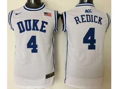 Duke Blue Devils #4 J.J. Redick White Basketball New Stitched NCAA Jersey