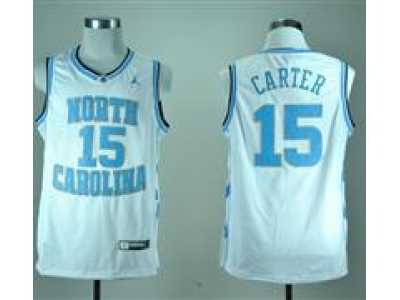 NBA NCAA North Carolina Tar Heels Vince Carter #15 College white
