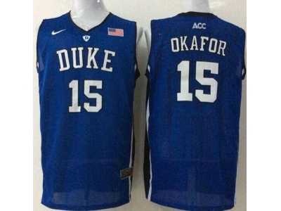 NCAA Blue Devils #15 Jahlil Okafor Royal Blue Basketball Stitched Jerseys
