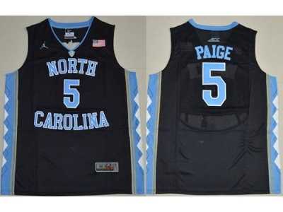 North Carolina #5 Marcus Paige Black Basketball Stitched NCAA Jersey
