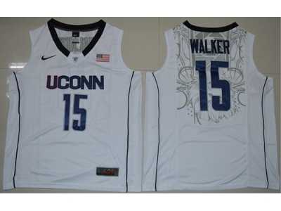 UConn Huskies #15 Kemba Walker White Basketball Stitched NCAA Jersey