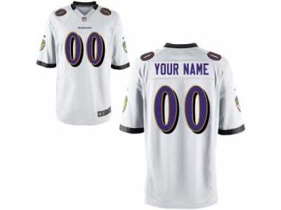 Nike Youth Baltimore Ravens Customized Game White Jersey