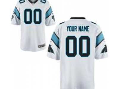 Men's Nike Carolina Panthers Customized Game White Jerseys