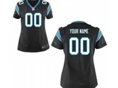 Women's Nike Carolina Panthers Customized Game Team black Jerseys