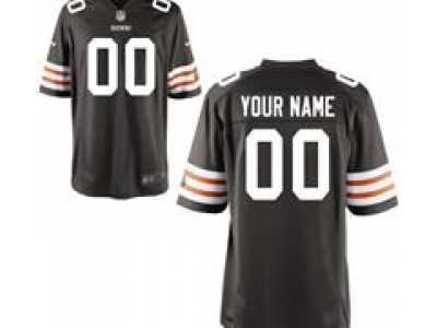 Men's Nike Cleveland Browns Customized Game Team Color Jerseys