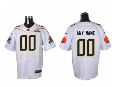 Nike Cleveland Browns Customized white 2016 Pro Bowl Men's Stitched Jerseys(Elite)