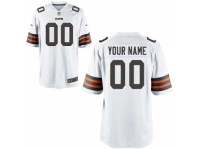 Nike Youth Cleveland Browns Customized Game White Jersey