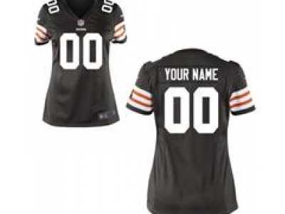 Women's Nike Cleveland Browns Customized Game Team Color Jerseys