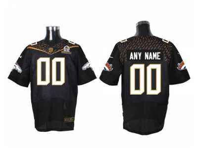 Nike Denver Broncos Customized Black 2016 Pro Bowl Men's Stitched Jerseys(Elite)