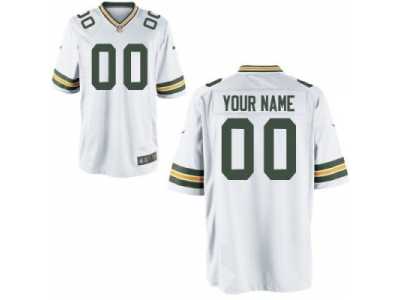 Nike Youth Green Bay Packers Youth Customized Game White Jersey