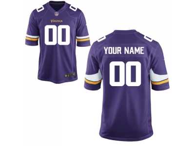 Nike Minnesota Vikings Purple Team Color Men's custom Jersey(Elite)