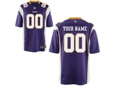Nike Youth Minnesota Vikings Customized Game Team Color Jersey