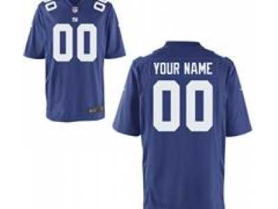 Men's Nike New York Giants Customized Game Team Color Jerseys