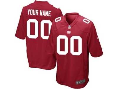 Youth New York Giants Nike Red Custom Jersey