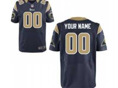 Men's Nike St. Louis Rams Customized Elite Team Color Jerseys