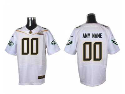 Nike Philadelphia Eagles Customized white 2016 Pro Bowl Men's Stitched Jerseys(Elite)