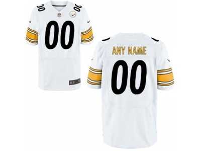 Men Nike Nfl Jerseys Pittsburgh Steelers Customized Elite White Jersey