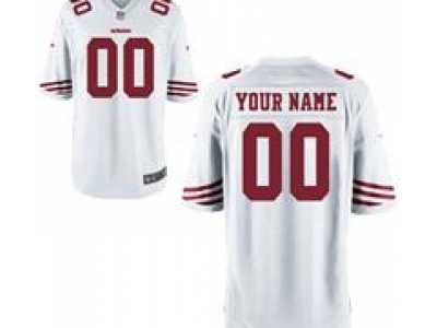 Men's Nike San Francisco 49ers Customized Game White Jerseys